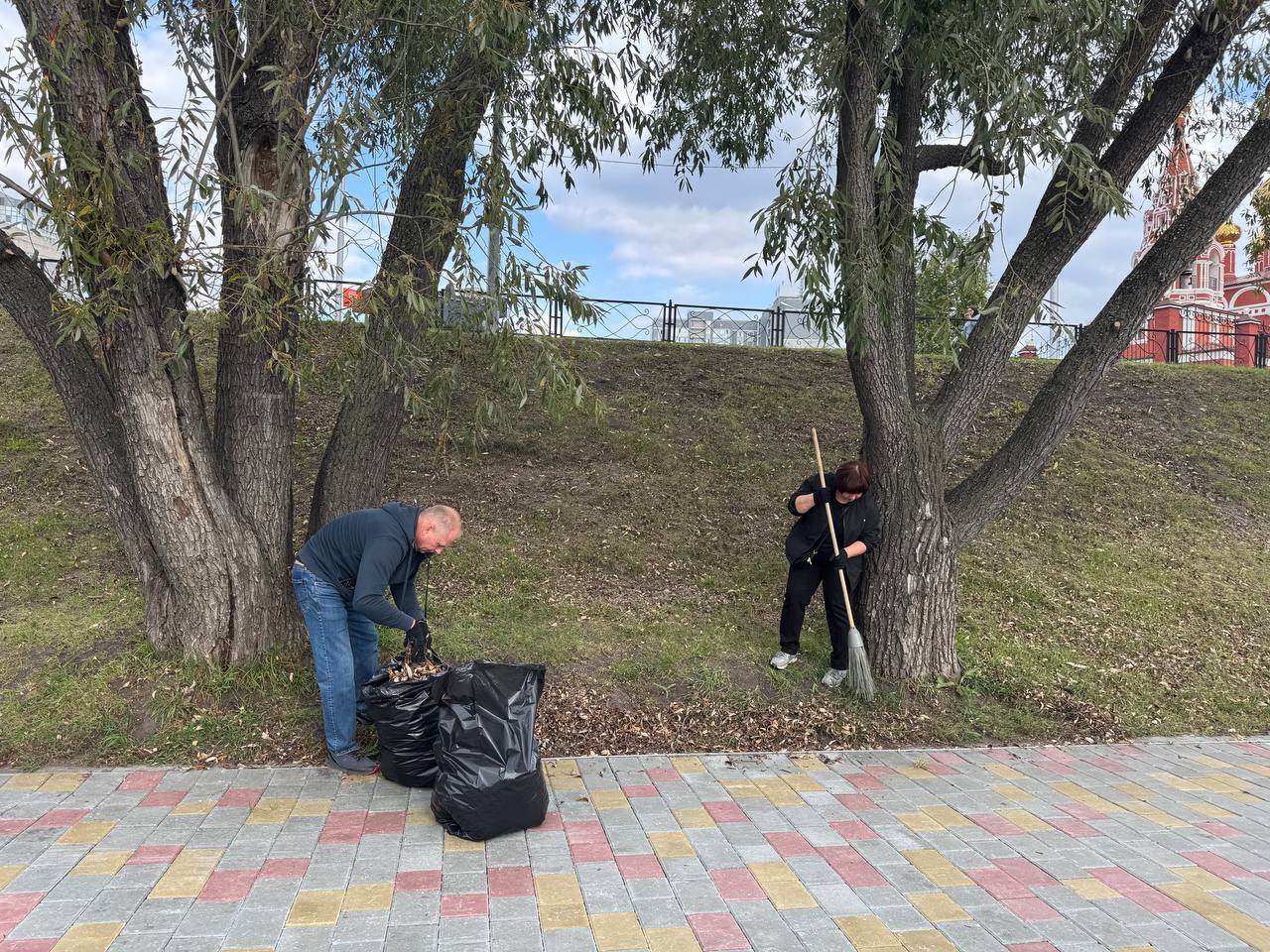 В городе наводят порядок.