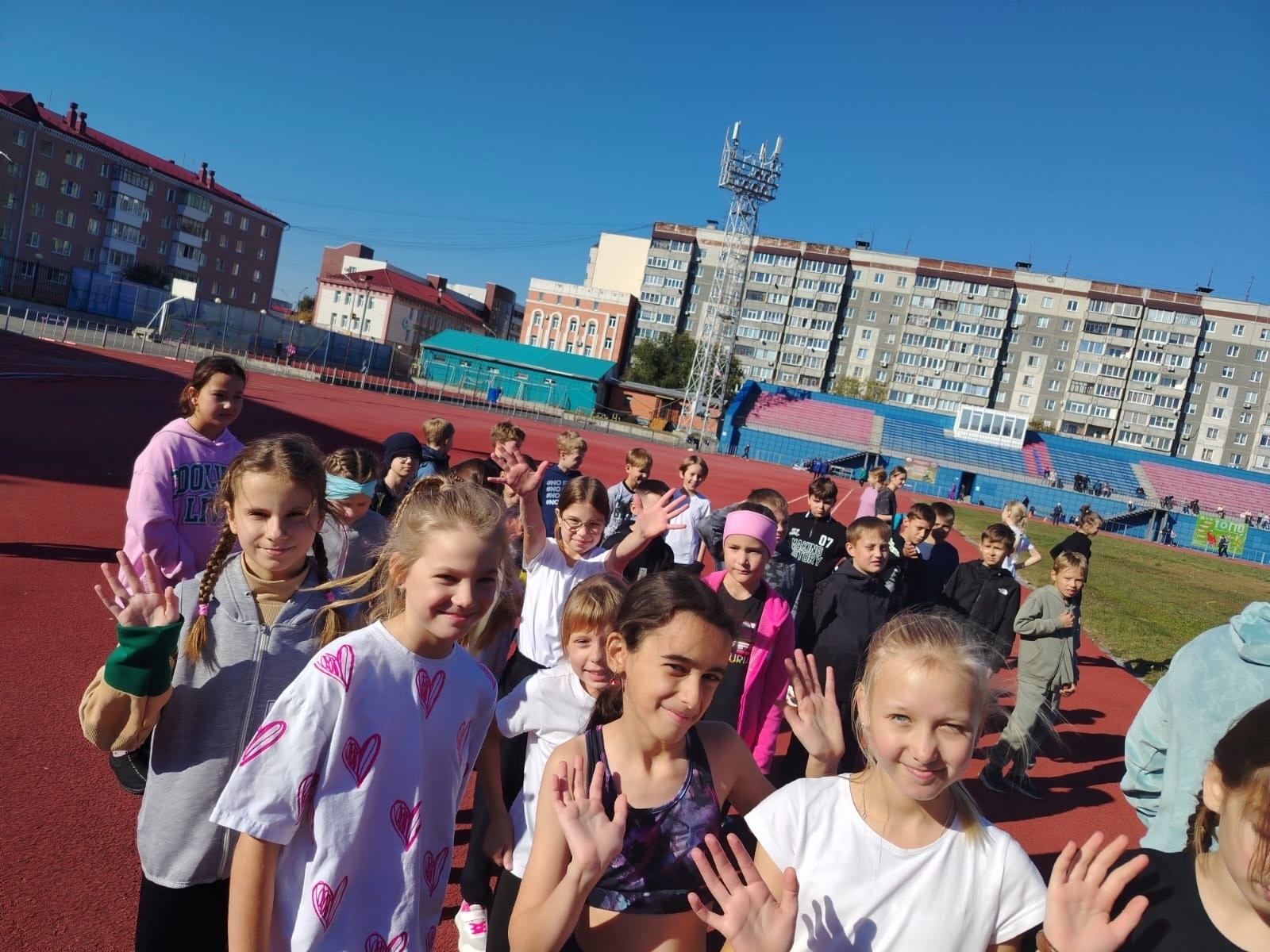 Соревнования по легкой атлетике.