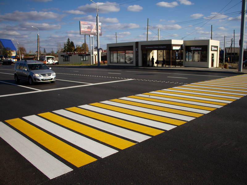 В Кургане обновлена улица Гагарина.