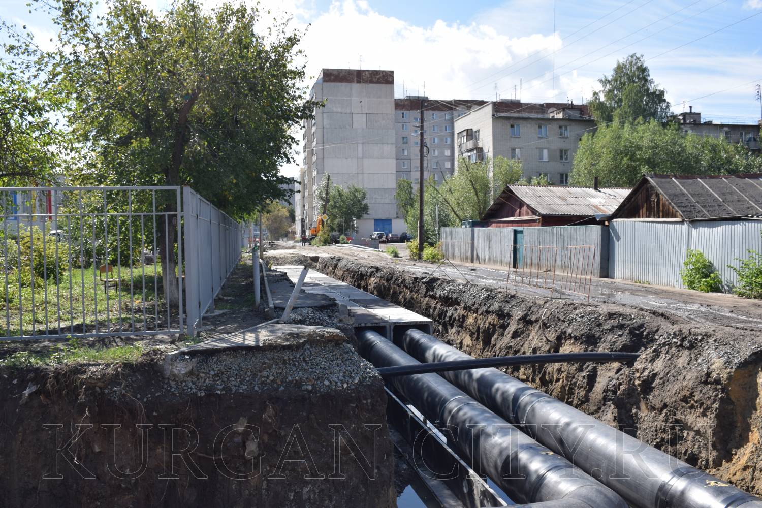 Капитальный ремонт сетей по улице М.Горького вышел на финишную прямую.